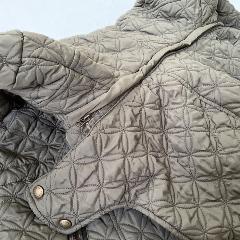 MARC NEW YORK Quilted Hooded Jacket Small Olive Brown - Picture 6 of 12